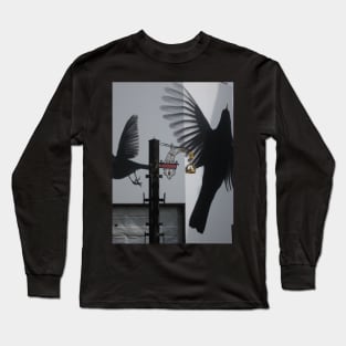 Blackbirds In Leicester Square, London (2) Long Sleeve T-Shirt